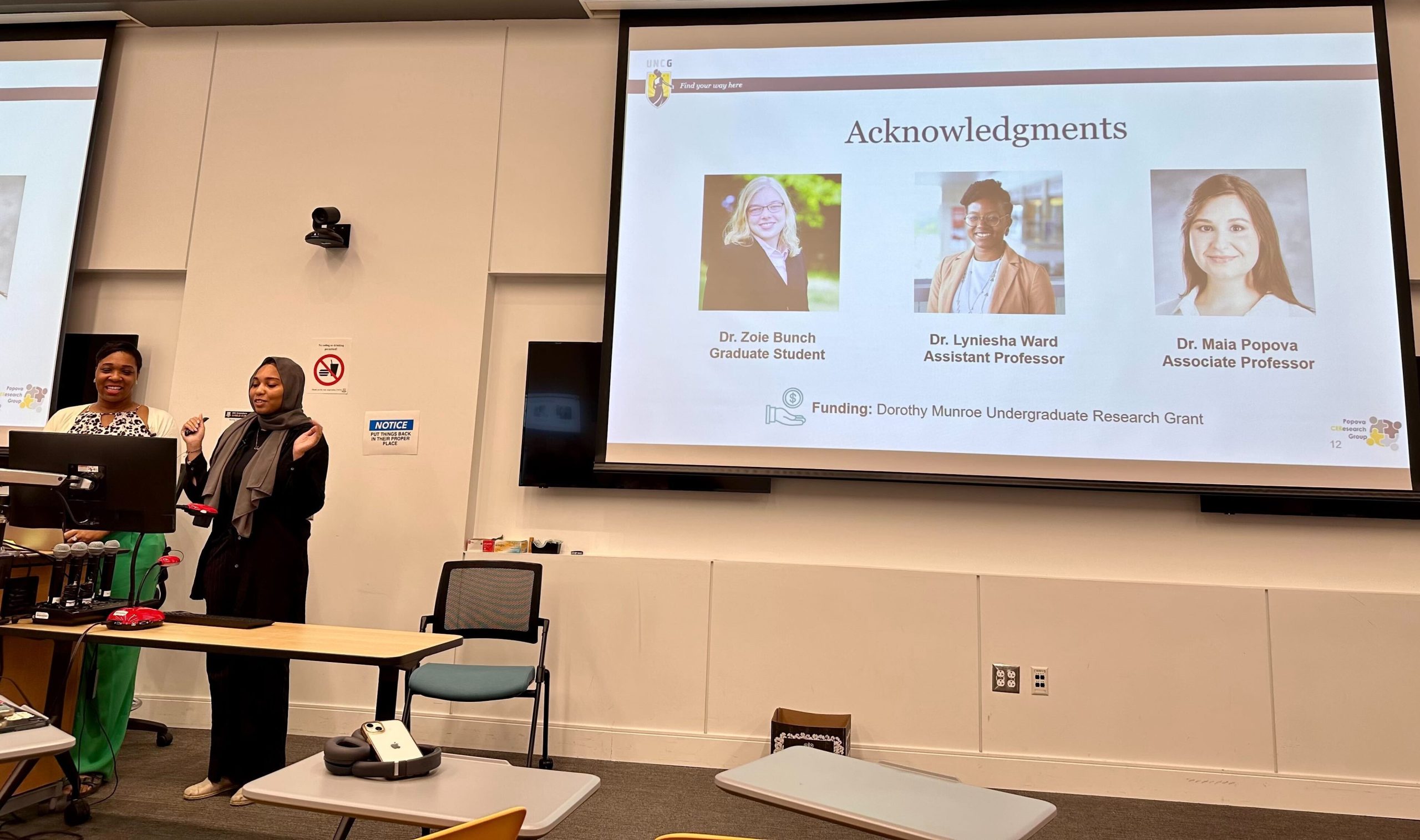 Featured Image for Amala, Jhiauna, AND Austin gave talks at the undergraduate research symposium!